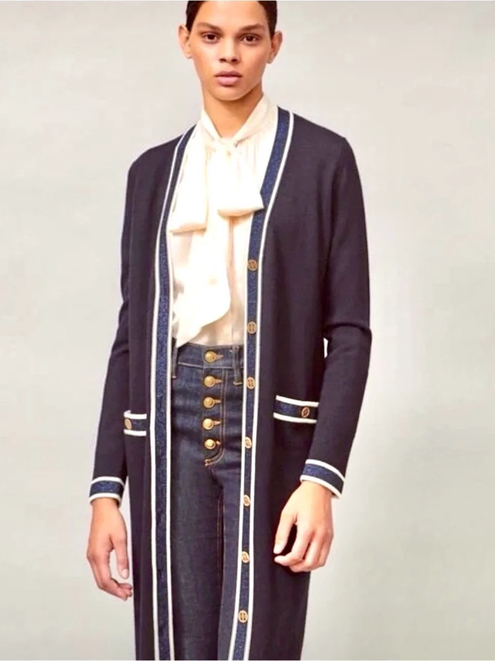 Tory Burch Madeline Long Cardigan